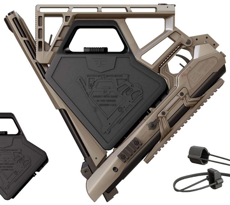 BM 8 Gasveerluchtbuks  4,5mm  / Kleur ; Tan - Sand/ Energie ; 21 Joule / Opvouwbaar-3994-a
